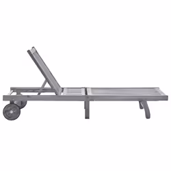 VidaXL 3061370 chaise d'extérieur Linge Siège rembourré Bois d'acacia Vert, Gris