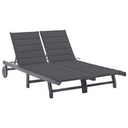 VidaXL 3061389 chaise d'extérieur Linge Siège rembourré Bois d'acacia Gris