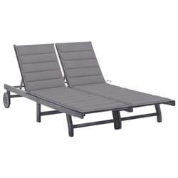 VidaXL 3061390 chaise d'extérieur Linge Siège rembourré Bois d'acacia Gris
