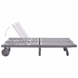 VidaXL 3061390 chaise d'extérieur Linge Siège rembourré Bois d'acacia Gris