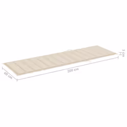 VidaXL 3061392 chaise d'extérieur Linge Siège rembourré Bois d'acacia Beige, Gris - Vue supplémentaire 7