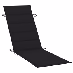 VidaXL 3061579 chaise d'extérieur Linge Siège rembourré Bois d'acacia Noir - Vue supplémentaire 7