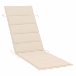 VidaXL 3061589 chaise d'extérieur Linge Siège rembourré Bois d'acacia Crème - Vue supplémentaire 5
