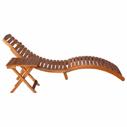 VidaXL 3061594 chaise d'extérieur Linge Siège rembourré Bois d'acacia Noir