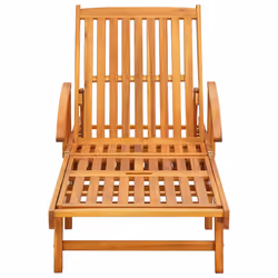 VidaXL 3061605 chaise d'extérieur Linge Siège rembourré Bois d'acacia Beige