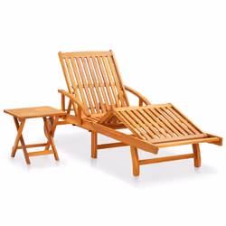 VidaXL 3061611 chaise d'extérieur Linge Siège rembourré Bois d'acacia Rouge