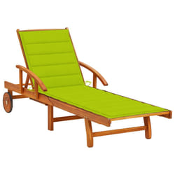 VidaXL 3061613 chaise d'extérieur Linge Siège rembourré Bois d'acacia Vert