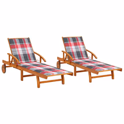 VidaXL 3061615, Linge, Siège rembourré, Bois d'acacia, Polyester, 670 mm, 2000 mm
