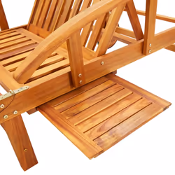 VidaXL 3061619 chaise d'extérieur Linge Siège rembourré Bois d'acacia Crème - Vue supplémentaire 5