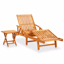 VidaXL 3061624 chaise d'extérieur Linge Siège rembourré Bois d'acacia Noir