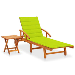 VidaXL 3061628 chaise d'extérieur Linge Siège rembourré Bois d'acacia Vert