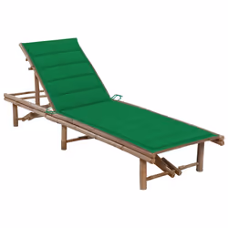 VidaXL 3061637, Linge, Siège rembourré, Bambou, Vert, Polyester, 650 mm