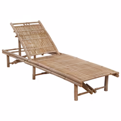 VidaXL 3061640 chaise d'extérieur Linge Siège rembourré Bambou Taupe