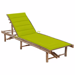 VidaXL 3061643, Linge, Siège rembourré, Bambou, Vert, Polyester, 650 mm
