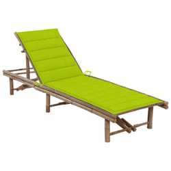 VidaXL 3061643 chaise d'extérieur Linge Siège rembourré Bambou Vert
