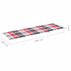 VidaXL 3061645 chaise d'extérieur Linge Siège rembourré Bambou - Vue supplémentaire 7