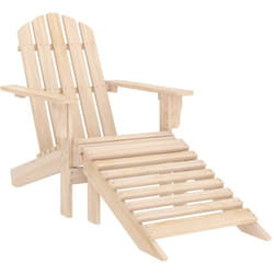 Vidaxl - Chaise de jardin Adirondack avec pouf Bois de sapin solide