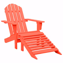 VidaXL 315863, Terrace, Siège rembourré, Bois de pin, Rouge, 110 kg, 700 mm