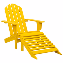 VidaXL 315864, Terrace, Siège rembourré, Bois de pin, Jaune, 110 kg, 700 mm
