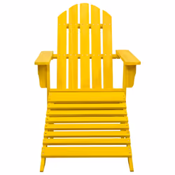 VidaXL 315864 chaise d'extérieur Terrace Siège rembourré Bois de pin Jaune