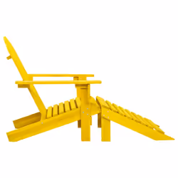 VidaXL 315864 chaise d'extérieur Terrace Siège rembourré Bois de pin Jaune