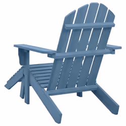 VidaXL 315865 chaise d'extérieur Terrace Siège rembourré Bois de pin Bleu - Vue supplémentaire 4