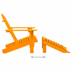 VidaXL 315868 chaise d'extérieur Terrace Siège rembourré Bois de pin Orange - Vue supplémentaire 5