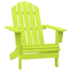 vidaXL Chaise de jardin Adirondack bois de sapin massif vert - TU