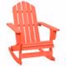 vidaXL Chaise à bascule de jardin Adirondack bois de sapin rouge - TU