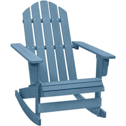 Vidaxl - Chaise à bascule de jardin Adirondack bois de sapin massif bleu