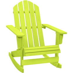 Vidaxl - Chaise à bascule de jardin Adirondack Bois de sapin massif Vert