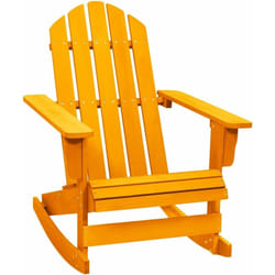 vidaXL Chaise à bascule de jardin Adirondack bois de sapin orange - TU