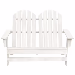 VidaXL 315899 chaise d'extérieur Terrace Siège rembourré Bois de pin Blanc