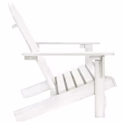 VidaXL 315899 chaise d'extérieur Terrace Siège rembourré Bois de pin Blanc