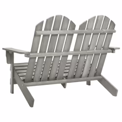 VidaXL 315900 chaise d'extérieur Terrace Siège rembourré Bois de pin Gris - Vue supplémentaire 4
