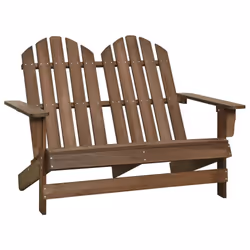 VidaXL 315901, Terrace, Siège rembourré, Bois de pin, Marron, 110 kg, 1195 mm