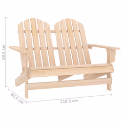 VidaXL 315902 chaise d'extérieur Terrace Siège rembourré Bois de pin - Vue supplémentaire 6