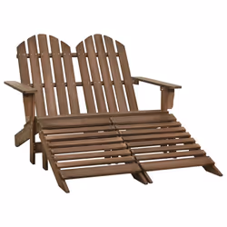 VidaXL 315911, Terrace, Siège rembourré, Bois de pin, Marron, 110 kg, 1195 mm