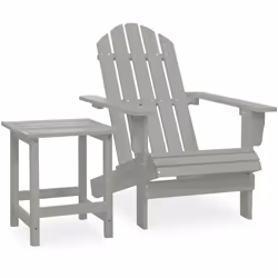 Détendez-vous dans le jardin ou sur la terrasse dans cette chaise Adirondack tendance et confortable avec table ! Cette chais ...