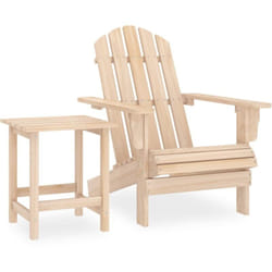Vidaxl - Chaise de jardin Adirondack avec table Bois de sapin massif