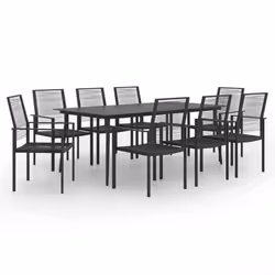vidaXL Ensemble à manger de jardin 9 pcs - TU