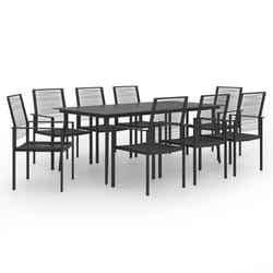 vidaXL Ensemble à manger de jardin 9 pcs - TU