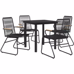 Profitez d'un moment de café confortable dans votre espace extérieur avec cet ensemble à manger de jardin ! Cet ensemble à ma ...