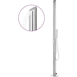 Vidaxl - Douche de jardin 220 cm Acier inoxydable