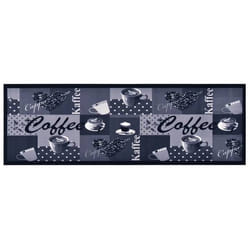 vidaXL Tapis de sol de cuisine lavable Bleu café 45x150 cm - TU