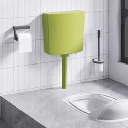 Vidaxl - Réservoir de toilette avec entrée d'eau inférieure 3/6 l Olive