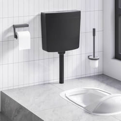 Vidaxl - Réservoir de toilette avec entrée d'eau inférieure 3/6 l Noir