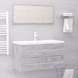 Avec cet élégant ensemble de meubles de salle de bain, vous pouvez créer un espace de rangement supplémentaire pour votre sal ...