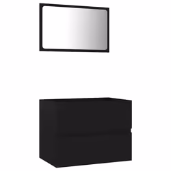VidaXL 804873, Noir, Bois, 600 mm, 385 mm, 450 mm, 60 cm