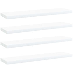 vidaXL Panneaux de bibliothèque 4 pcs blanc bois d’ingénierie